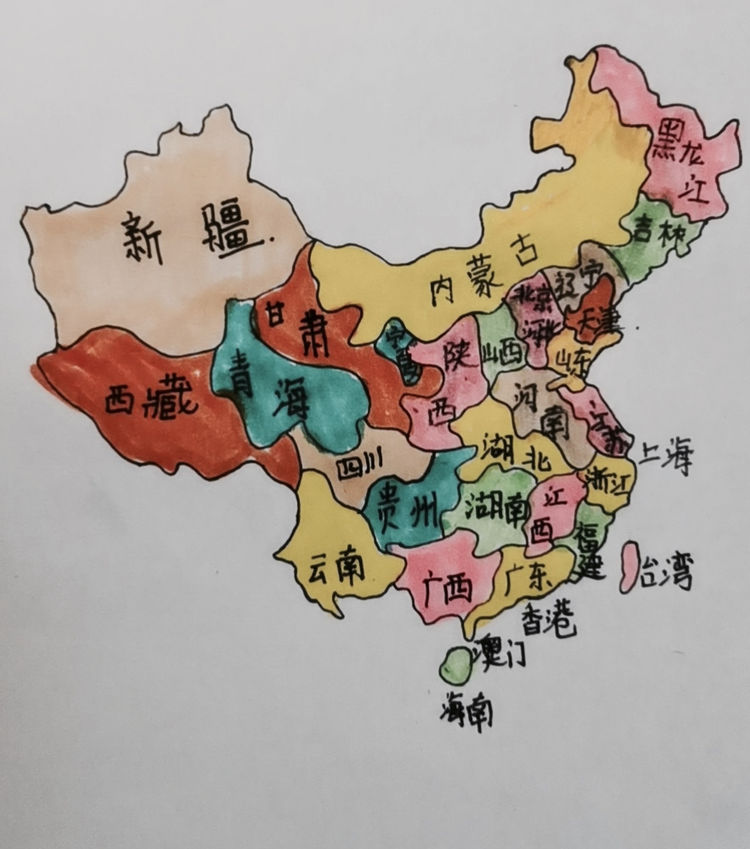 我眼中的大中國瀋陽市廣全學校初二年級手繪中國地圖展示活動